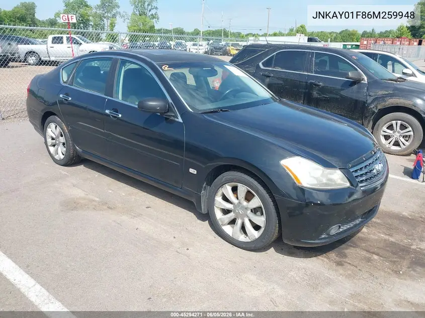 2006 Infiniti M35X VIN: JNKAY01F86M259948 Lot: 45294271