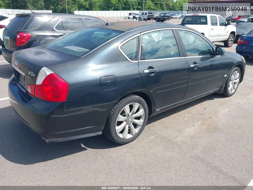 2006 Infiniti M35X VIN: JNKAY01F86M259948 Lot: 45294271