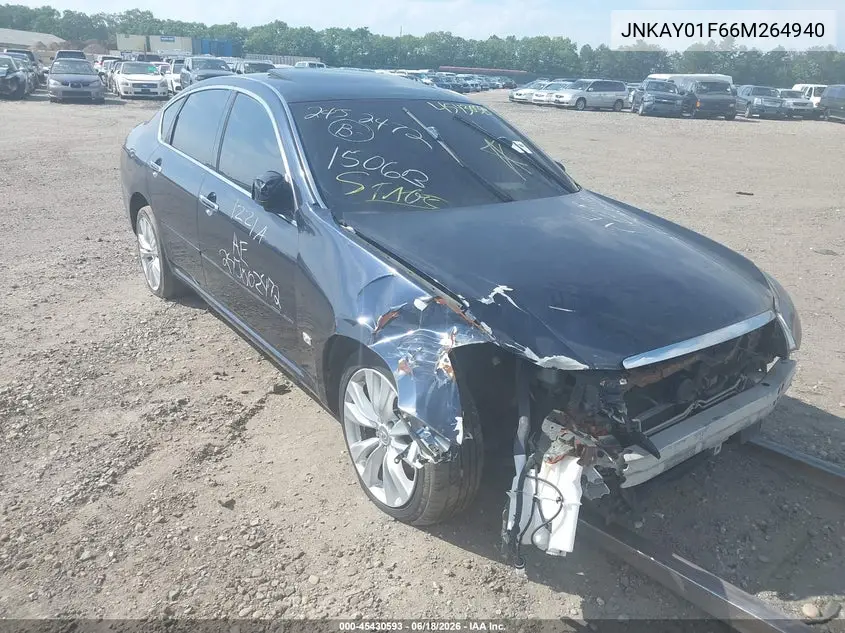 2006 Infiniti M35X VIN: JNKAY01F66M264940 Lot: 45430593