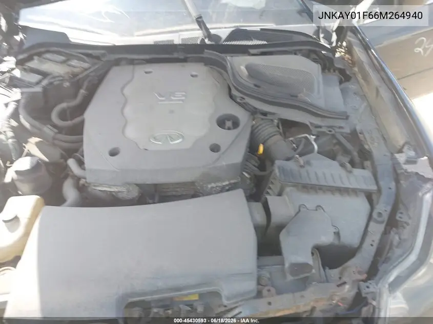 2006 Infiniti M35X VIN: JNKAY01F66M264940 Lot: 45430593