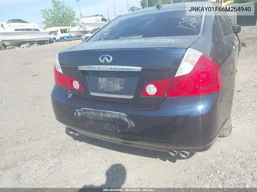 2006 Infiniti M35X VIN: JNKAY01F66M264940 Lot: 45430593