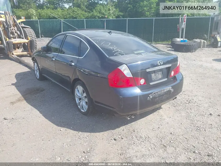 2006 Infiniti M35X VIN: JNKAY01F66M264940 Lot: 45430593