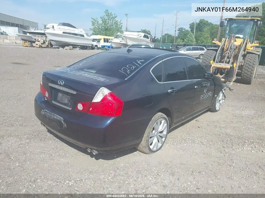 2006 Infiniti M35X VIN: JNKAY01F66M264940 Lot: 45430593