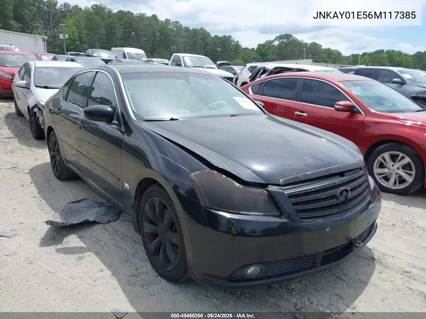2006 Infiniti M35 VIN: JNKAY01E56M117385 Lot: 45460356