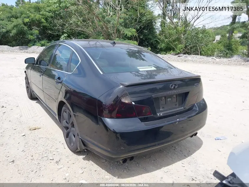 2006 Infiniti M35 VIN: JNKAY01E56M117385 Lot: 45460356