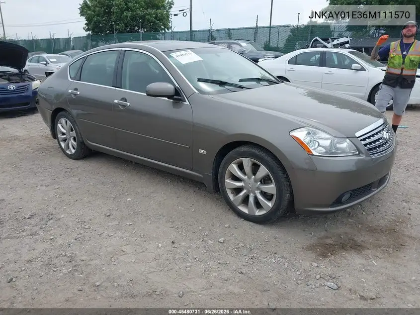 2006 Infiniti M35 VIN: JNKAY01E36M111570 Lot: 45480731
