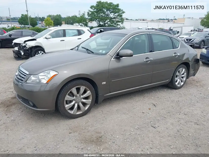 2006 Infiniti M35 VIN: JNKAY01E36M111570 Lot: 45480731
