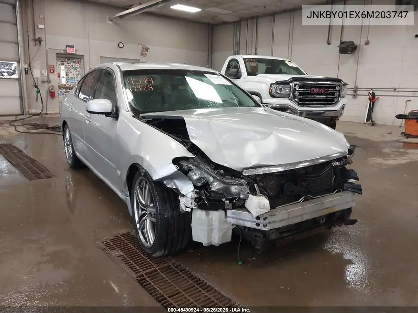 2006 Infiniti M45 Sport VIN: JNKBY01EX6M203747 Lot: 45490924