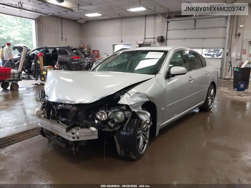 2006 Infiniti M45 Sport VIN: JNKBY01EX6M203747 Lot: 45490924