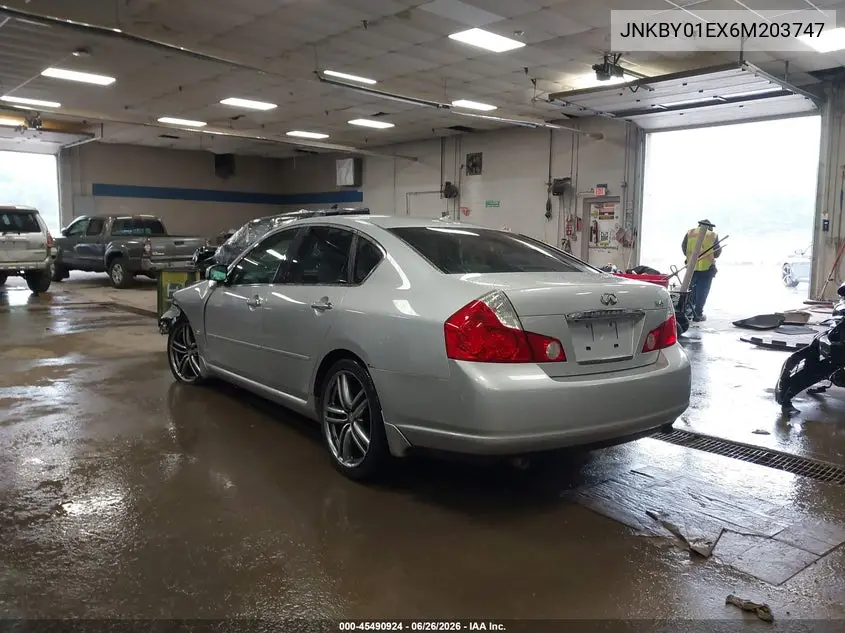 2006 Infiniti M45 Sport VIN: JNKBY01EX6M203747 Lot: 45490924