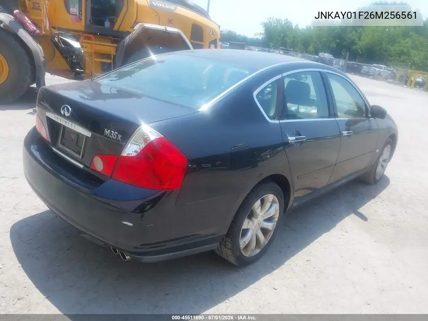 2006 Infiniti M35X VIN: JNKAY01F26M256561 Lot: 45511690