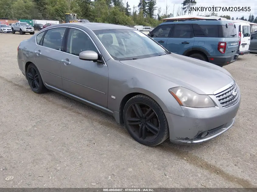 2006 Infiniti M45 Sport VIN: JNKBY01E76M205455 Lot: 45540457