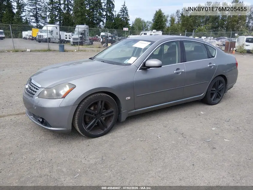 2006 Infiniti M45 Sport VIN: JNKBY01E76M205455 Lot: 45540457