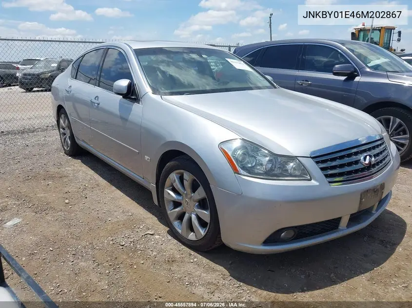 2006 Infiniti M45 VIN: JNKBY01E46M202867 Lot: 45557894