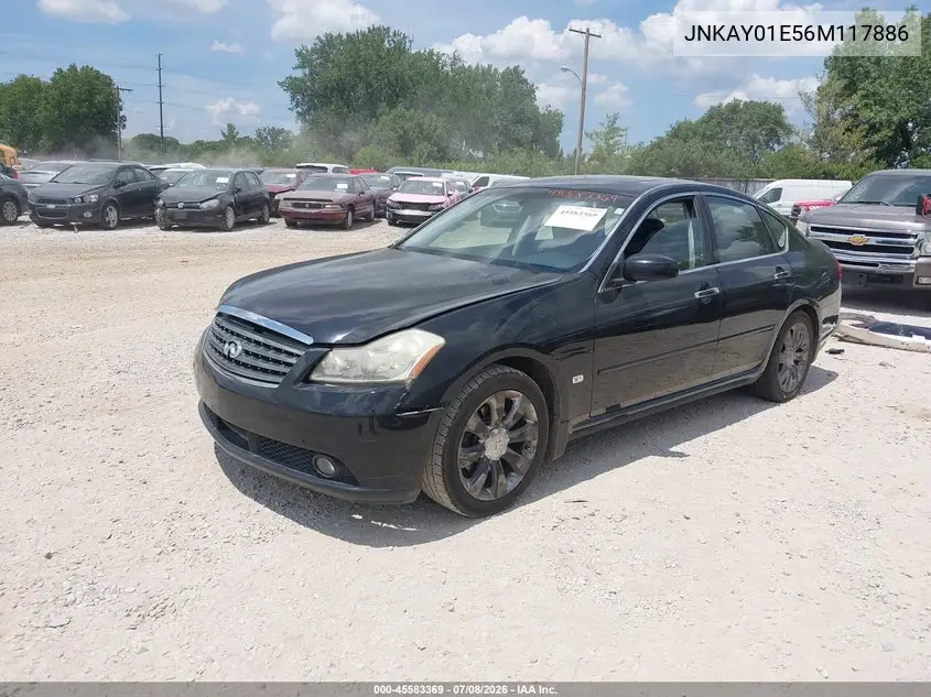 2006 Infiniti M35 VIN: JNKAY01E56M117886 Lot: 45583369
