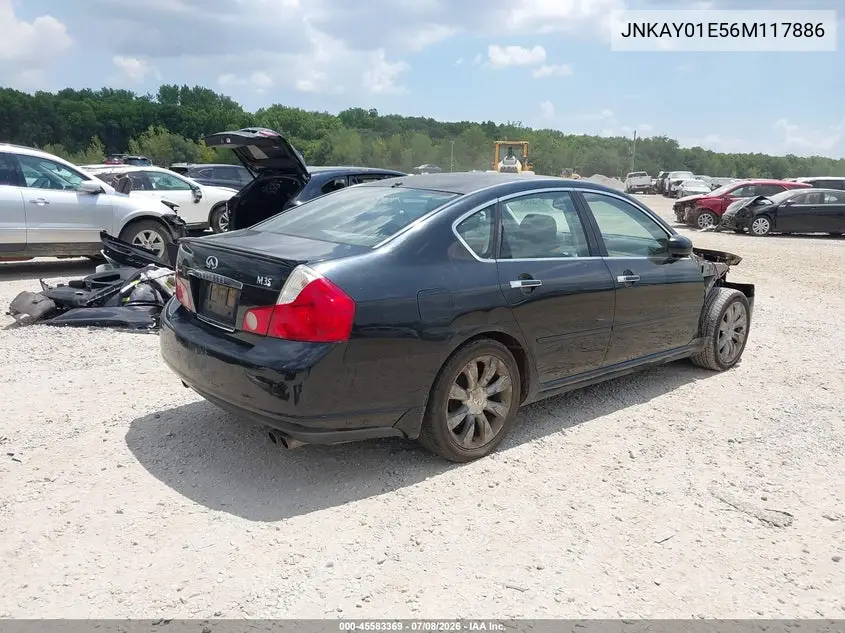 2006 Infiniti M35 VIN: JNKAY01E56M117886 Lot: 45583369