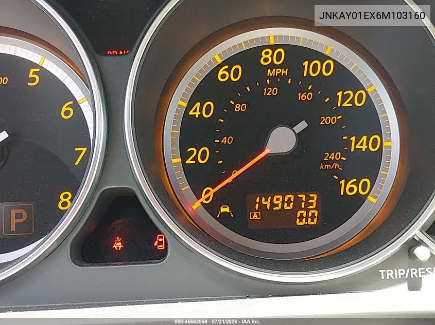 2006 Infiniti M35 Sport VIN: JNKAY01EX6M103160 Lot: 45682059