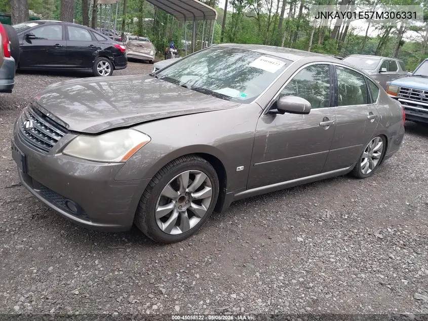 2007 Infiniti M35 VIN: JNKAY01E57M306331 Lot: 45058122