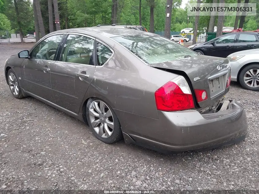 2007 Infiniti M35 VIN: JNKAY01E57M306331 Lot: 45058122