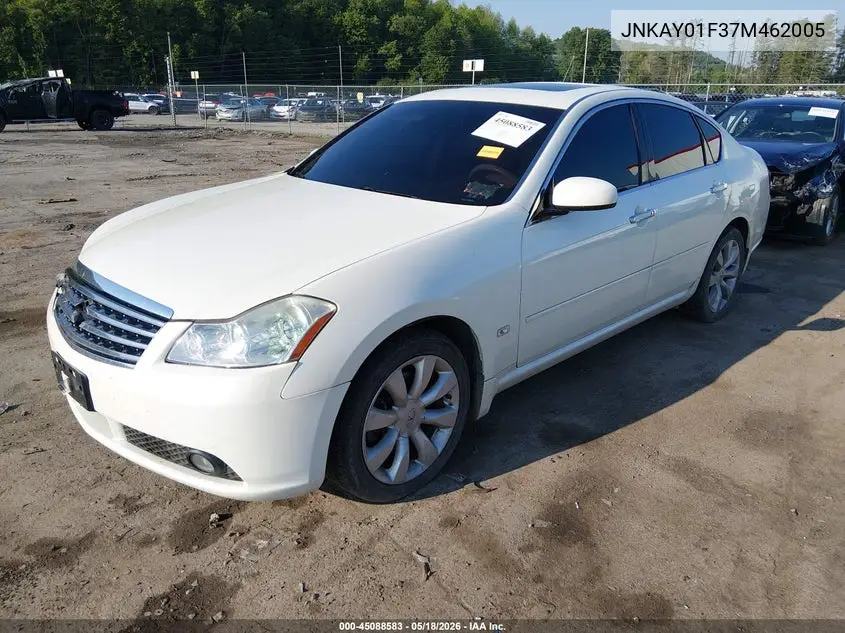 2007 Infiniti M35X VIN: JNKAY01F37M462005 Lot: 45088583