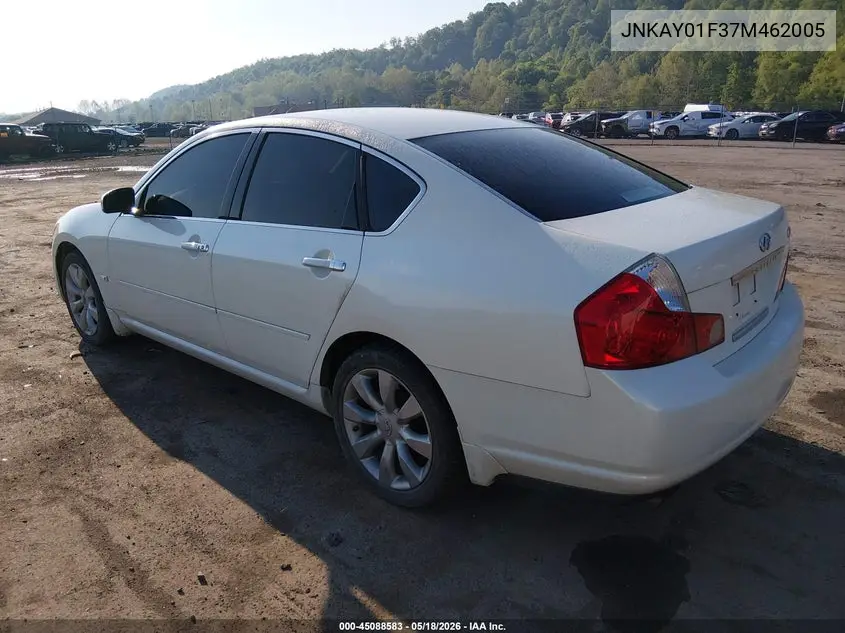 2007 Infiniti M35X VIN: JNKAY01F37M462005 Lot: 45088583