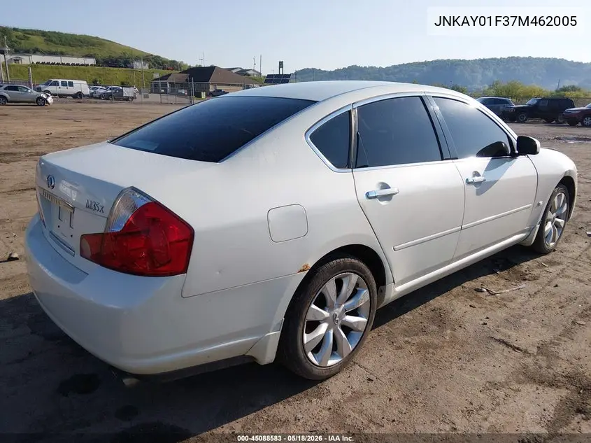 2007 Infiniti M35X VIN: JNKAY01F37M462005 Lot: 45088583
