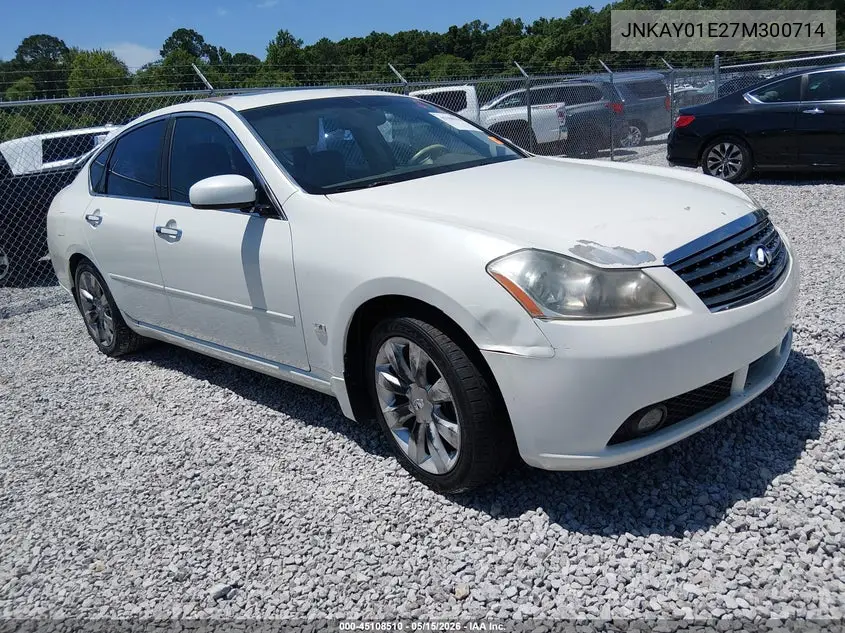 2007 Infiniti M35 VIN: JNKAY01E27M300714 Lot: 45108510