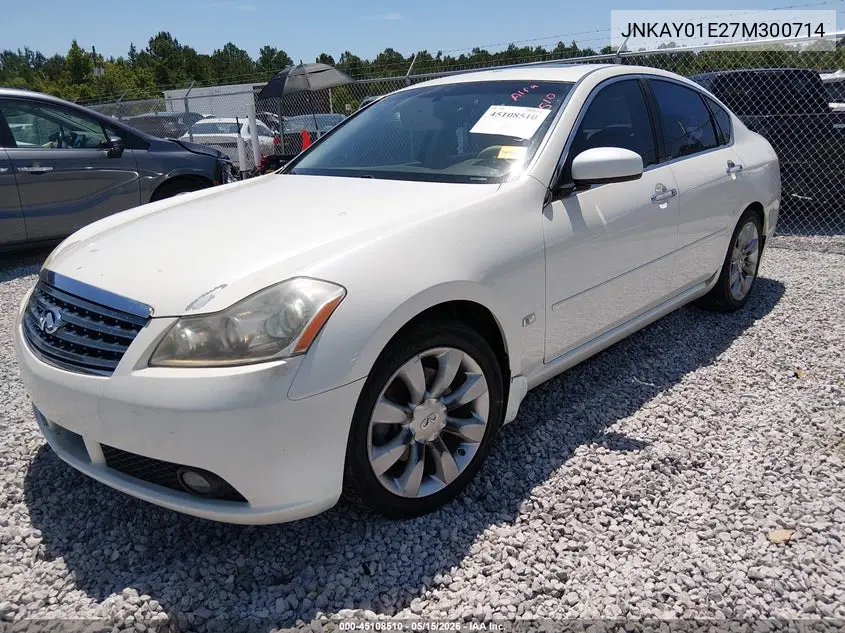 2007 Infiniti M35 VIN: JNKAY01E27M300714 Lot: 45108510