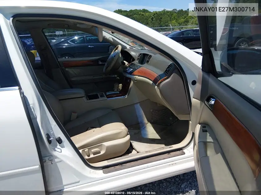 2007 Infiniti M35 VIN: JNKAY01E27M300714 Lot: 45108510