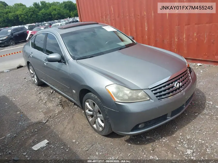 2007 Infiniti M35X VIN: JNKAY01FX7M455245 Lot: 45112717