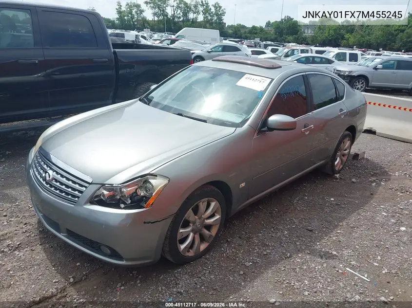 2007 Infiniti M35X VIN: JNKAY01FX7M455245 Lot: 45112717