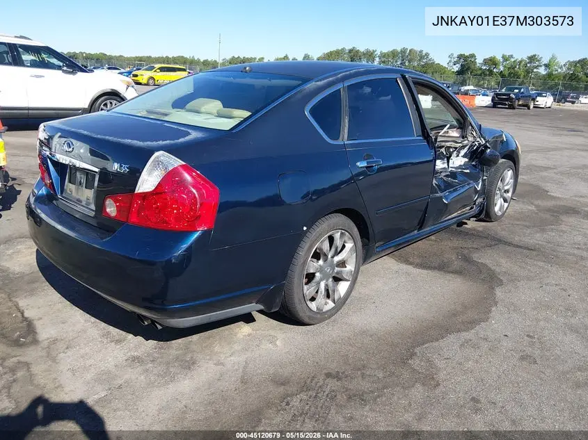 2007 Infiniti M35 VIN: JNKAY01E37M303573 Lot: 45120679