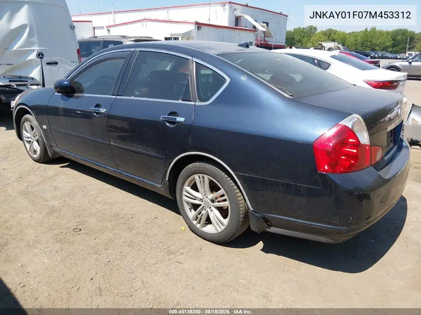 2007 Infiniti M35X VIN: JNKAY01F07M453312 Lot: 45136350