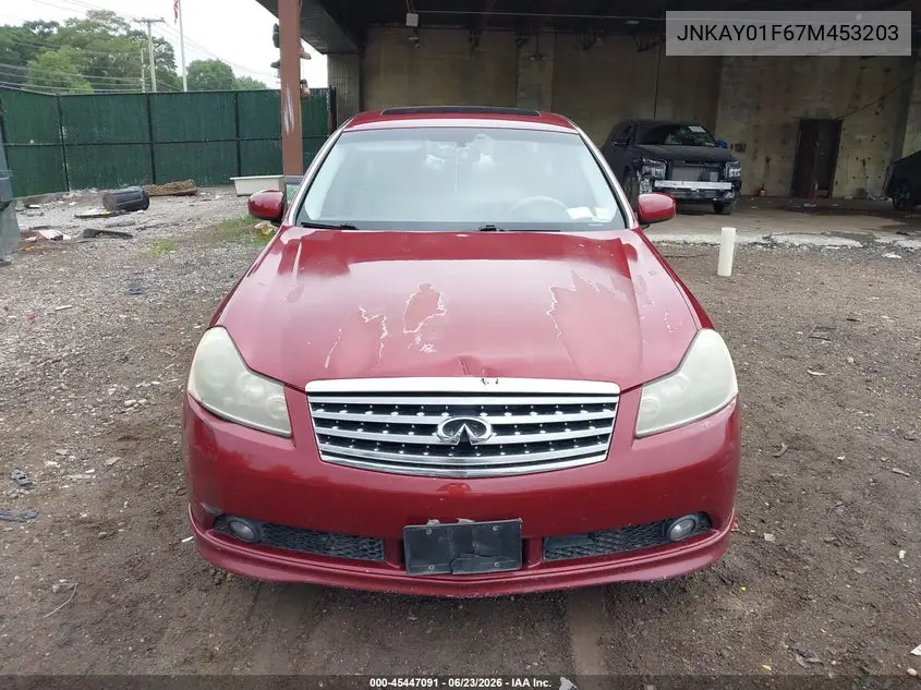 2007 Infiniti M35X VIN: JNKAY01F67M453203 Lot: 45447091