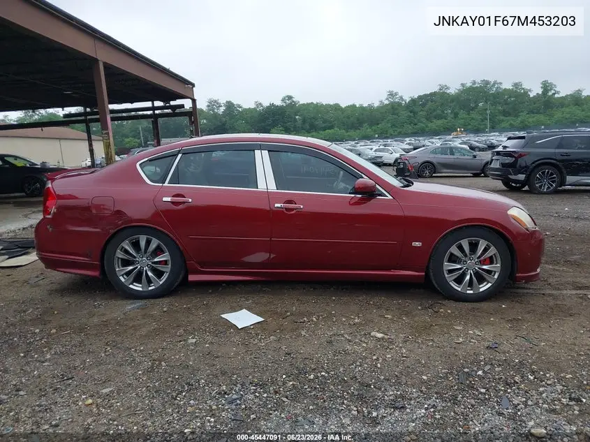 2007 Infiniti M35X VIN: JNKAY01F67M453203 Lot: 45447091