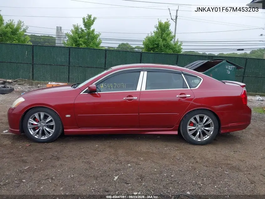 2007 Infiniti M35X VIN: JNKAY01F67M453203 Lot: 45447091