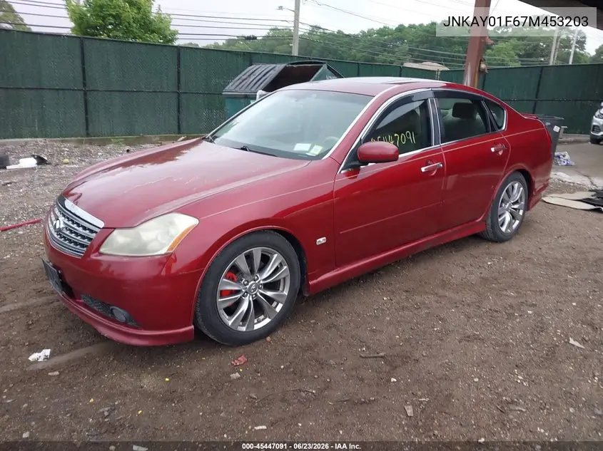 2007 Infiniti M35X VIN: JNKAY01F67M453203 Lot: 45447091