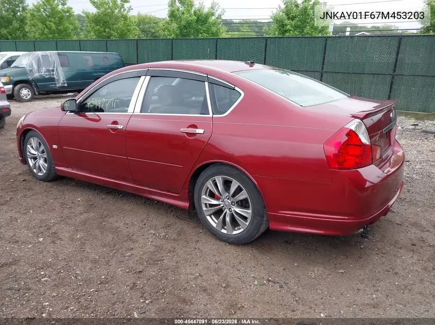 2007 Infiniti M35X VIN: JNKAY01F67M453203 Lot: 45447091