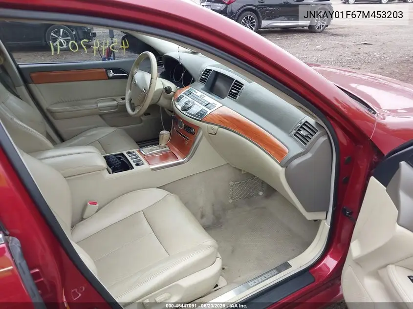 2007 Infiniti M35X VIN: JNKAY01F67M453203 Lot: 45447091