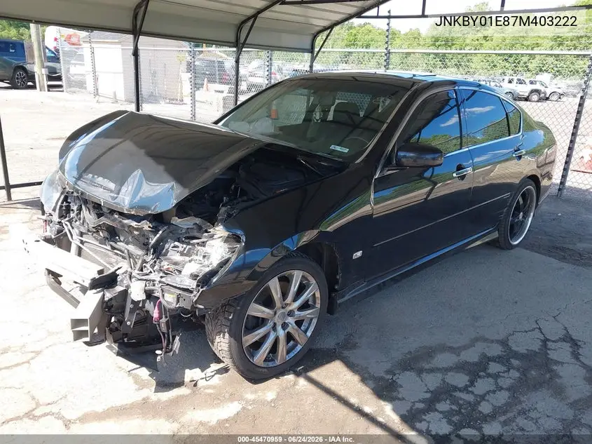 2007 Infiniti M45 Sport VIN: JNKBY01E87M403222 Lot: 45470959