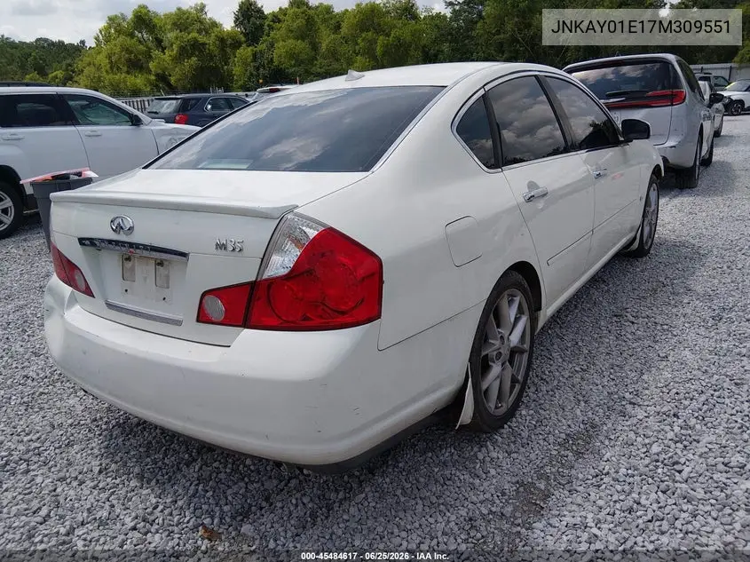 2007 Infiniti M35 VIN: JNKAY01E17M309551 Lot: 45484617