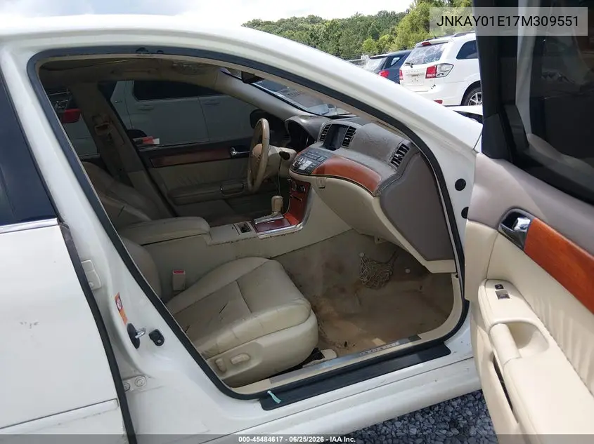 2007 Infiniti M35 VIN: JNKAY01E17M309551 Lot: 45484617