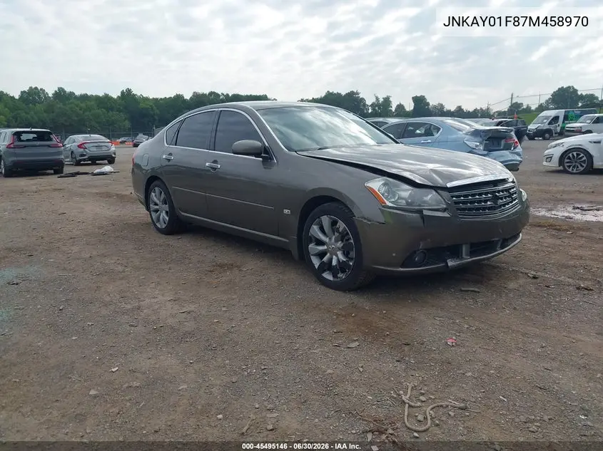 2007 Infiniti M35X VIN: JNKAY01F87M458970 Lot: 45495146