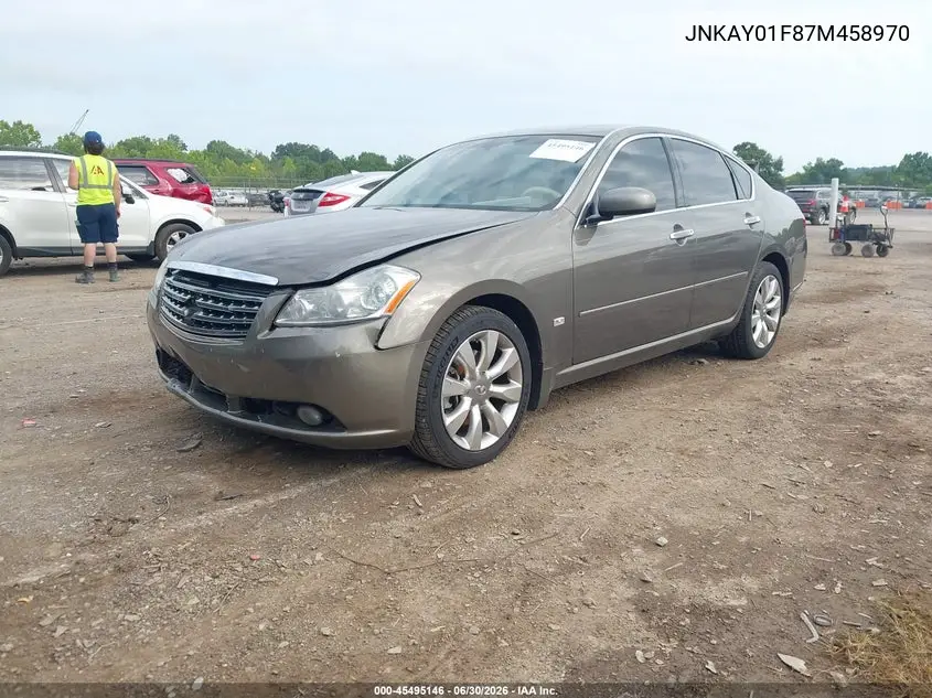 2007 Infiniti M35X VIN: JNKAY01F87M458970 Lot: 45495146