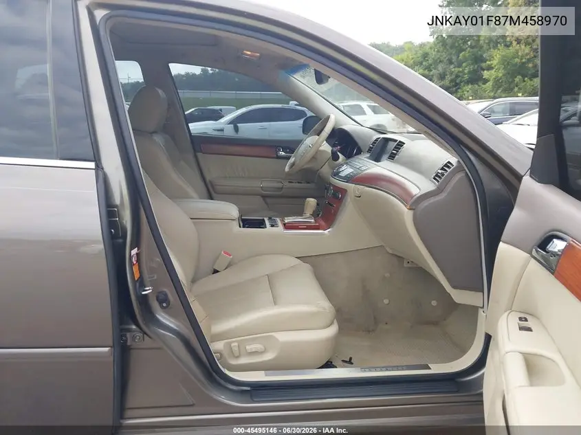 2007 Infiniti M35X VIN: JNKAY01F87M458970 Lot: 45495146