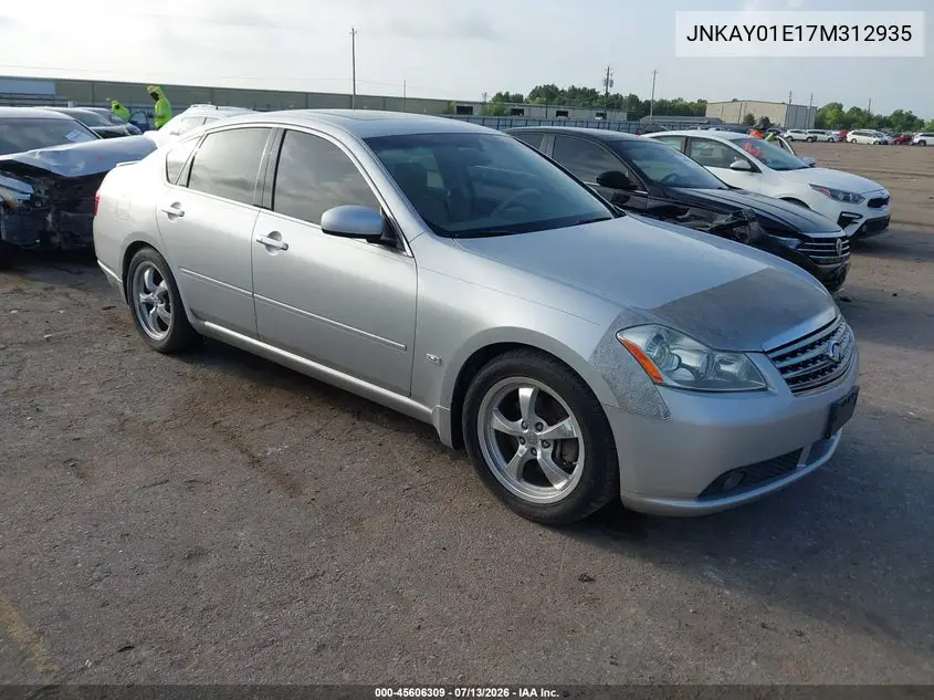 2007 Infiniti M35 VIN: JNKAY01E17M312935 Lot: 45606309
