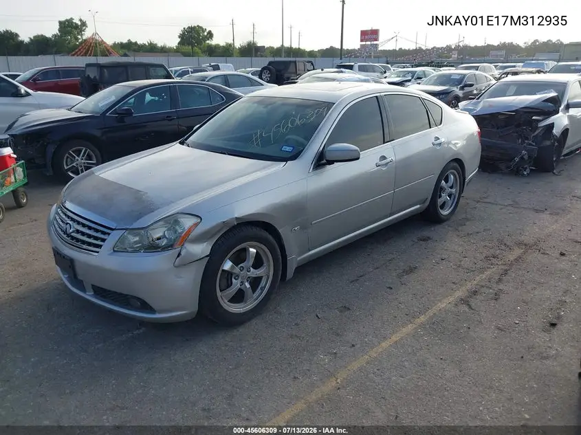 2007 Infiniti M35 VIN: JNKAY01E17M312935 Lot: 45606309