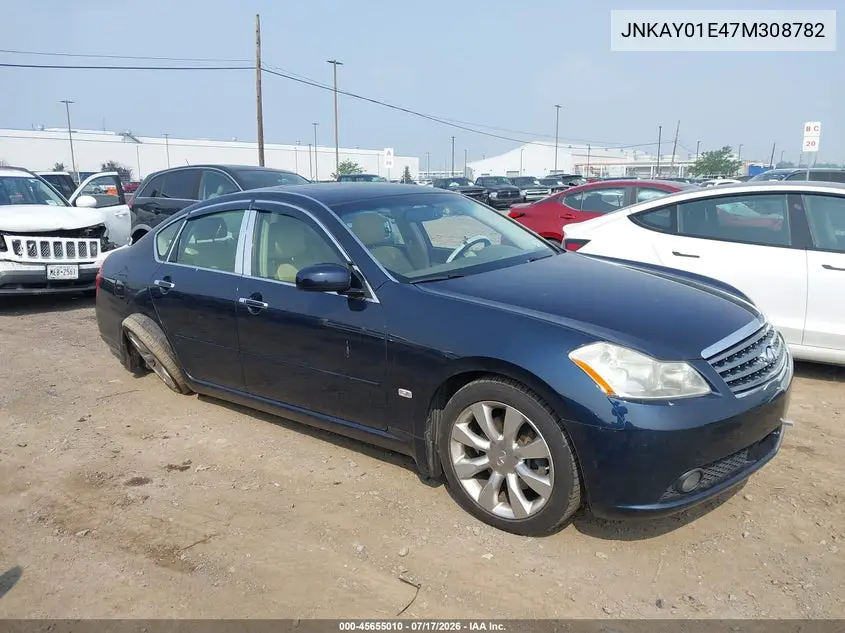2007 Infiniti M35 VIN: JNKAY01E47M308782 Lot: 45655010