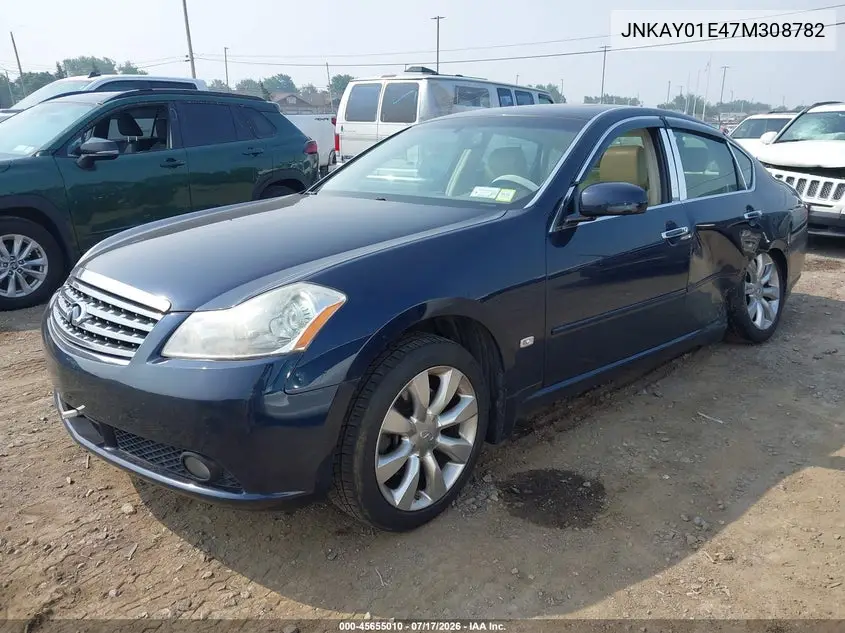 2007 Infiniti M35 VIN: JNKAY01E47M308782 Lot: 45655010