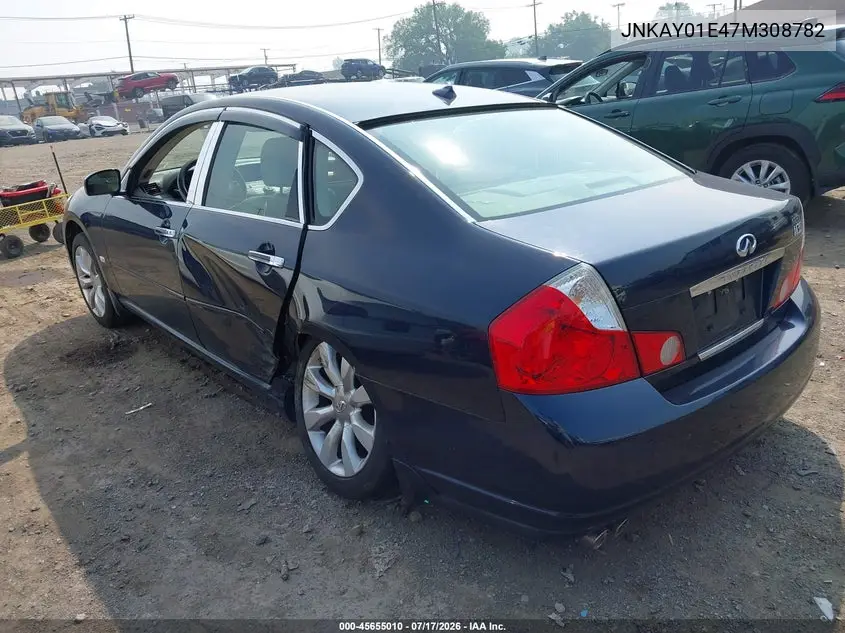 2007 Infiniti M35 VIN: JNKAY01E47M308782 Lot: 45655010